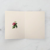 Religious St. Joseph Jesus Floral Vintag Karte (Innenseite)