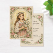 Religious St. Maria Goretti Prayer Floral (Schreibtisch)