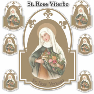 Religious St. Rose Viterbo Aufkleber