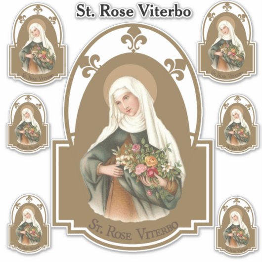 Religious St. Rose Viterbo Aufkleber (Vorderseite)