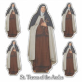Religious St. Teresa of the Andes Carmelite Nun Aufkleber (Vorderseite)