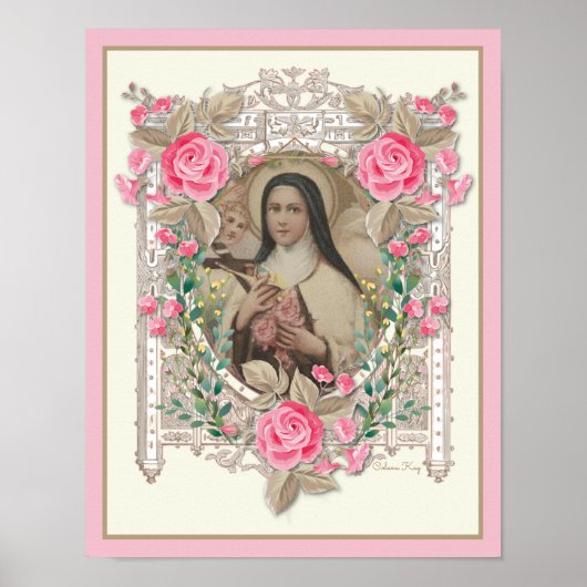 RELIGIOUS ST THERESY CARMELITE NUN CATHOLIC POSTER (Vorne)