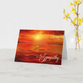 Religious Sunset John 14:27 Scripture Beileid Karte (Gelbe Blume)