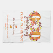 Religious Thanksgiving Dinner Faith Bible Quote Geschirrtuch (Horizontal)