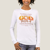 Religious Thanksgiving Dinner Faith Bible Quote Tri-Blend Shirt (Vorderseite)