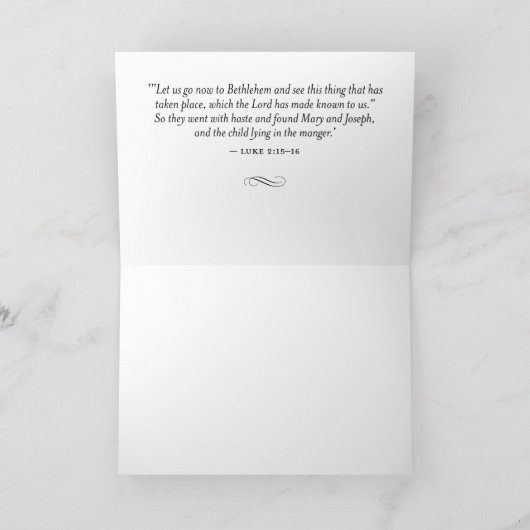 Religious Themed Christmas Card Karte (Innenseite)