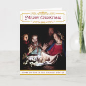 Religious Themed Nativty Karte (Vorderseite)