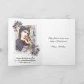 Religious Vintage Virgin Mary Jesus Angels Karte (Innenseite)