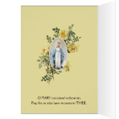 Religious Virgin Mary Floral Rosary Birthday (Innen (Links))