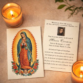 Religious Virgin Mary Guadalupe Catholic Funeral