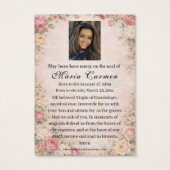 Religious Virgin Mary Guadalupe Catholic Funeral (Rückseite)