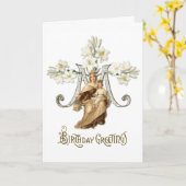 Religious Virgin Mary Jesus Catholic Vintage Karte (Gelbe Blume)