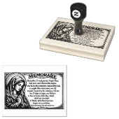 Religious Virgin Mary Memorare Catholic Prayer Gummistempel (Stempel)