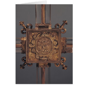 Reliquäre Kreuzung, Detail eines Phönix