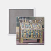 Reliquary Chasse, Limoges, c.1200-50 Magnet (Vorderseite/Rückseite)