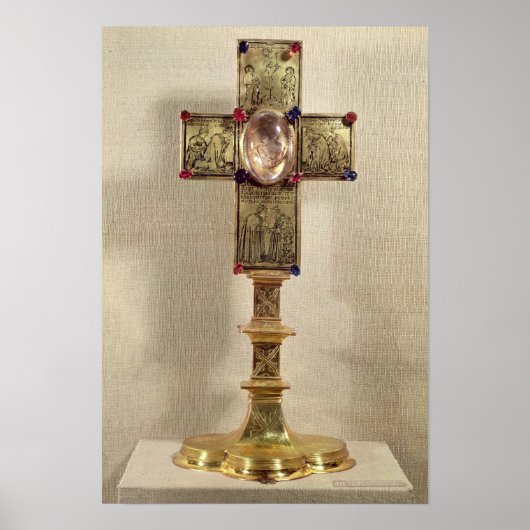 Reliquary cross of Pope Urban V 1368-78 Poster (Vorne)