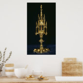 Reliquary Monstrance mit Stück Kreuz Poster (Küche)
