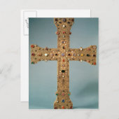 Reliquarykreuz der Abtei von Valesse Postkarte (Vorne/Hinten)