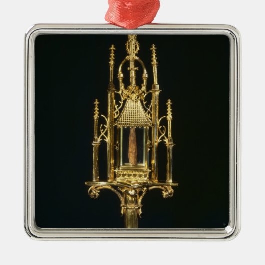 ReliquaryMonstrance mit Stück des Kreuzes Silbernes Ornament (Vorne)