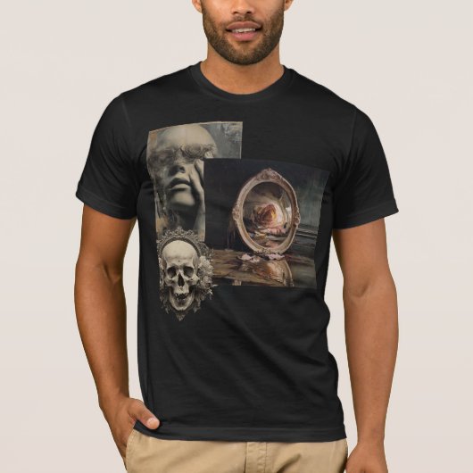 Reliquiar der Echos – Arkanes Collage-T-Shirt T-Shirt (Vorderseite)