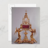 Reliquiar des Schleiers des Hl. Aldegonde Postkarte (Vorne/Hinten)