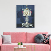 Reliquiar von St. Barbara, 14.-15. Jahrhundert (si Leinwanddruck (Insitu (Wohnzimmer))