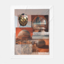 Relkili Steel Cover Art Fleece Blanket