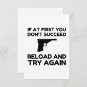 Reload Gun Dankeskarte (Vorne/Hinten)