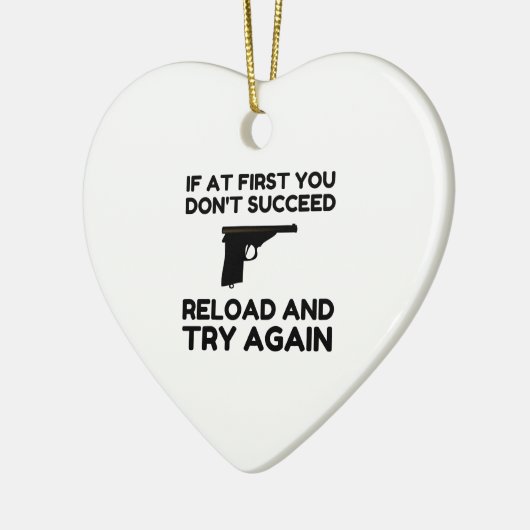 Reload Gun Keramik Ornament (Links)