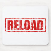 Reload! - Video Game Gamer Gaming Shoot Gun Mousepad (Vorne)