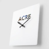 Relogio Acre Quadratische Wanduhr (Winkel)