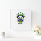 Relogio Brasil Quadratische Wanduhr (Zuhause)