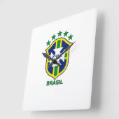 Relogio Brasil Quadratische Wanduhr (Winkel)