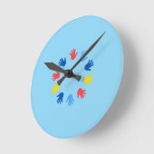 Relógio de parede acrílico redondo de 20,32 Mãos Runde Wanduhr (Winkel)