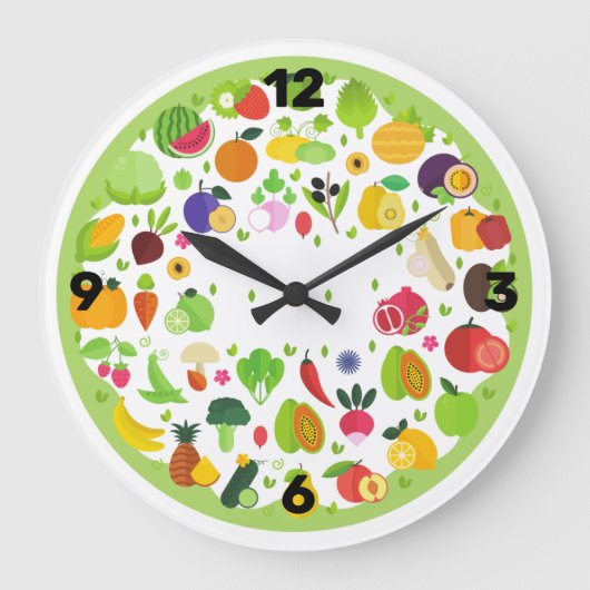 Relógio de parede para cozinha große wanduhr (Vorderseite)