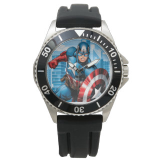 RELOGIO     DE   PULSO   CAPITAO    AMERICA   ARMBANDUHR