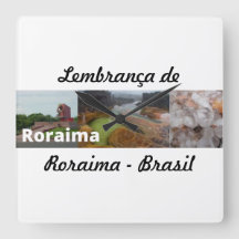 Relogio lembrança de Roraima Brasil