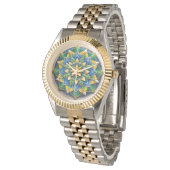 Relógio Mandala Luxo - 01 Armbanduhr (Schrägansicht)