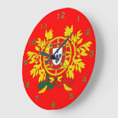 Relogio* Parede Mit Schild Portugûes Von Große Wanduhr (Winkel)