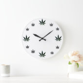 Relogio Zeit Unkraut Große Wanduhr (Zuhause)