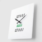 Reloj 127.0.0.1 dulce 127.0.0.1 quadratische wanduhr (Winkel)