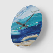 Reloj Blue Monticelli Art Runde Wanduhr (Winkel)