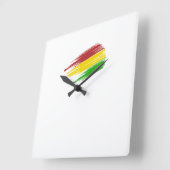 Reloj Bolivia Quadratische Wanduhr (Winkel)