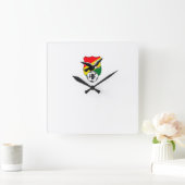 Reloj Bolivia Quadratische Wanduhr (Zuhause)