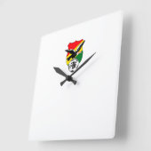 Reloj Bolivia Quadratische Wanduhr (Winkel)