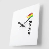 Reloj Bolivia Quadratische Wanduhr (Winkel)