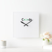 Reloj c<>de quadratische wanduhr (Zuhause)