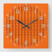 Reloj Cuadrado Time and illustrated art on your wa Quadratische Wanduhr (Vorderseite)