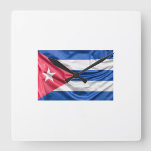 Reloj Cuba Quadratische Wanduhr