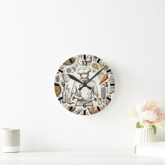 Reloj de Chef  Runde Wanduhr (Zuhause)